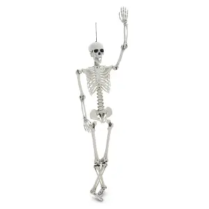 Halloween Realistic Full Body Skeleton Hanging Prop Decoration Posable Joints 170cm