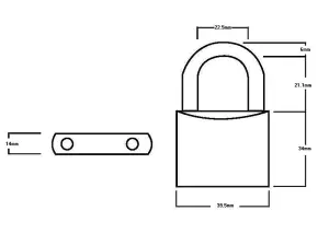 Squire LN4T Lion Brass Padlocks 5-Pin 40mm Twin Pack (2 x LN4KA)