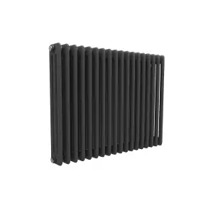 Nes Home 828 X 600 mm Triple Column Matte Black Radiator