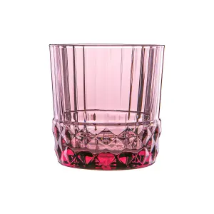 Bormioli Rocco - America '20s Water Glasses - 300ml - Lilac Rose - Pack of 6