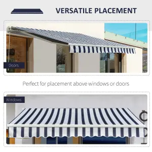 Outsunny Garden Sun Shade Canopy Patio Awning Retractable Shelter Outdoor 5 Size