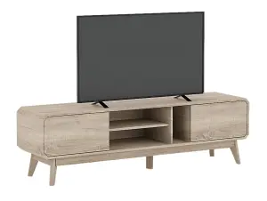 BR15 Light Oak TV Cabinet Engineered Wood