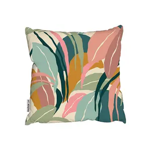 Artistic Abstract Leaves (Outdoor Cushion) / 60cm x 60cm