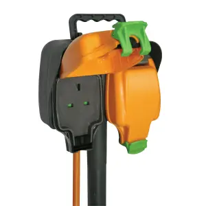 Masterplug 2 socket Garden spike extension lead