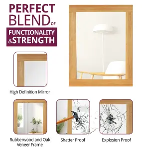 Hallowood Furniture Aston Rectangular Wall Mirror