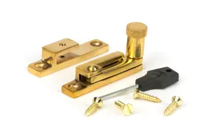 From The Anvil Polished Brass Brompton Quadrant Fastener - Narrow