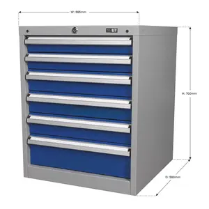 Sealey Cabinet Industrial 6 Drawer API5656