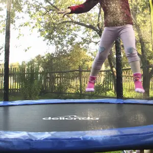 Safe and Fun 8ft Kids Trampoline with Enclosure - 50KG Max Weight Limit