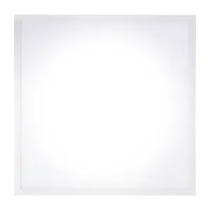 Matt White Square Neutral white Light panel (L)595mm