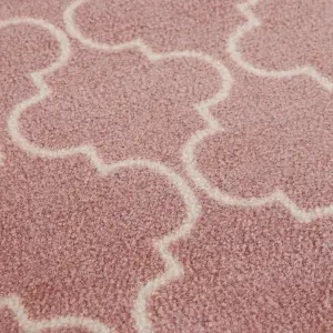 JVL Mega Runner Mat 57 x 150 cm, Rose Lattice