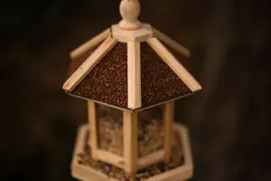 Garden Wooden Gazebo Bird Feeder