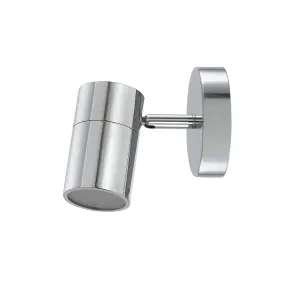 Tellot Silver Chrome effect Bathroom Wall light