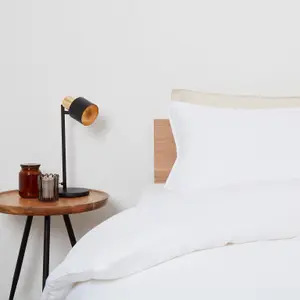 Bamboo & French Linen Pillowcases Coconut White