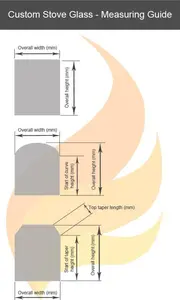 Made To Measure / Custom Size Stove Glass (Up To 600Mm)