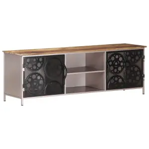 Berkfield TV Cabinet 120x30x40 cm Rough Mango Wood