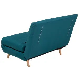 Beliani Retro Sofa Bed SETTEN Sea Blue