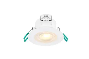 Sylvania SylSpot Warm White & Candlelight IP65 rated 5.5W Recessed LED Spotlight - 3 Pack