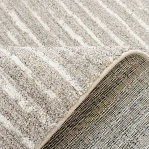 Beige Moroccan Berber Diamond Geometric Runner Rug 60x240cm