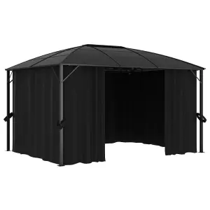 Berkfield Gazebo with Curtains 400x300x265 cm Anthracite