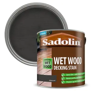 Sadolin Wet Wood Decking Stain - Charcoal - 2.5L