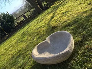 Heart shaped Floor level Large Birdbath / Planter