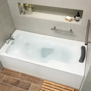 Ideal Standard Gloss White Easy access bath with 0 Tap holes (L)169.5cm (W)79.5cm