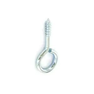 Securit Zinc Plated Screw Eyes (Pack of 3) Silver (One Size)