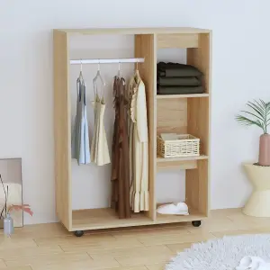 Wardrobe Sonoma Oak 80x40x110 cm Engineered Wood