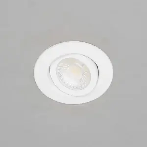 Litecraft COB LED White Adjustable Colour Changing Bathroom Downlight