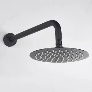 Bristan Divine Matt Black Wall-mounted Thermostatic Mixer Shower