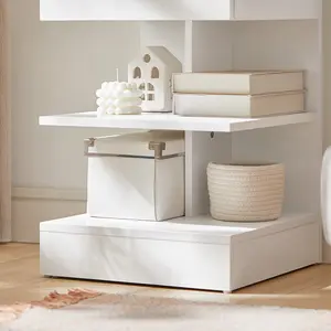 Irasville 1 Drawer Bedside Table White