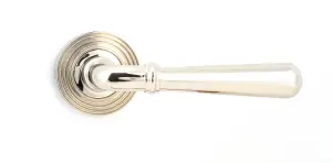 From The Anvil Polished Nickel Newbury Lever on Rose Set (Beehive) - Unsprung