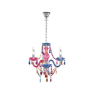 Luminosa Lüster Young living 3 Light Multi Arm Chandelier Chrome - UK Stock