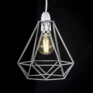 Grey Cage Metal Basket Ceiling Light Shade