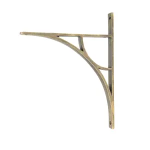 From The Anvil Burnished Brass Tyne Shelf Bracket (314mm x 250mm)