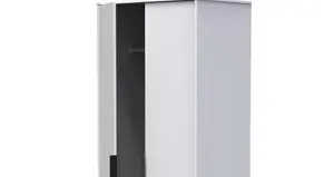 Fuji 2 Door Wardrobe in White Matt (Ready Assembled)