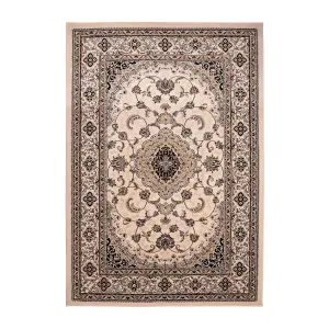 Melrose Classic Traditional Cream Vintage Area Rug 080/150cm