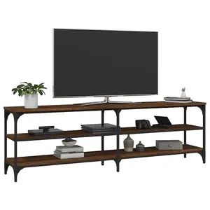 Berkfield TV Cabinet Brown Oak 160x30x50 cm Engineered Wood