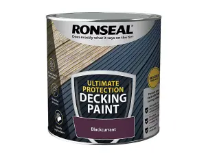 Ronseal 39097 Ultimate Protection Decking Paint Blackcurrant 2.5 litre RSLDPBC25L