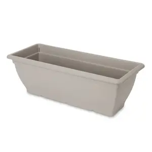 Verve Florus Taupe Plastic Bell Rectangular Trough (H)20cm (W)24.5cm