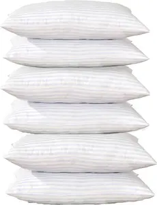 Stripe Pillows Hotel Quality Luxury Hollow Fibre Stuffed Anti-Allergy Pillows Designed For Back Stomach & Side Sleeper Bed Pillows-Bounce Back