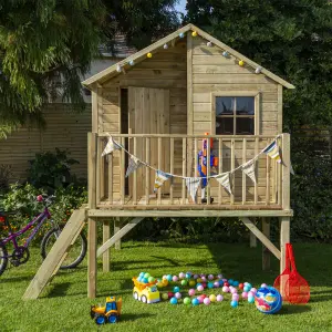 Rowlinson High View Hideaway Apex Shiplap Wooden Playhouse