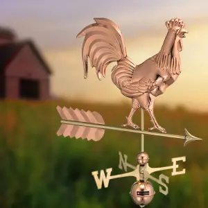 Espira 953P Rooster Farmhouse Copper Weathervane