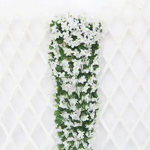 Artificial Violets Hanging Flowers Simulation Plant Home Decoration