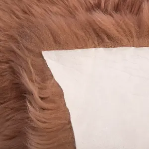 Sheepskin Rug Golden Brown ULURU