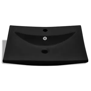 Belfry Bathroom 600mm L x 440mm W Ceramic Rectangular Sink Black