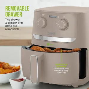 Tower Vortx Air Fryer with Manual Controls, 1500W, 3.8L Latte