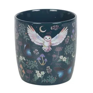 Something Different Night Flight All-Over Print Ceramic 320ml Mug Green/Beige/Blue (One Size)