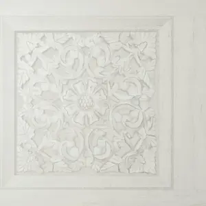 Carved Panel effect Stone Wallpaper