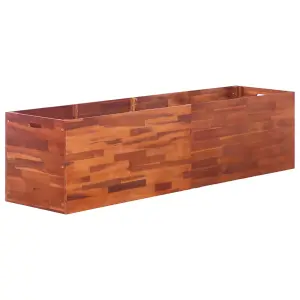 Berkfield Garden Raised Bed Acacia Wood 200x50x50 cm